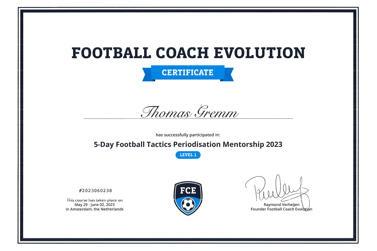 Thomas Gremm in Amsterdam